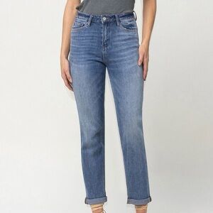 Vervet Sol - High Rise Cuffed Boyfriend Jeans - 26